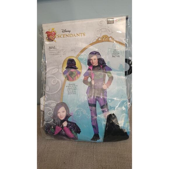 Disney Descendants Mal Deluxe Child Costume Size M (7-8) – Purple Outfit with... - Picture 1 of 3